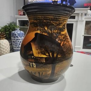 Majolika Porcelain Hand Painted SMF Schramberg Scenic